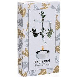 Photophore de Noël ange et trompettes