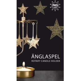Photophore de Noël étoiles dorées