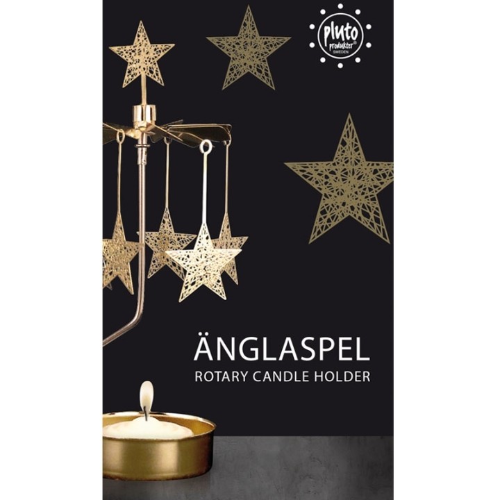 Photophore de Noël étoiles dorées