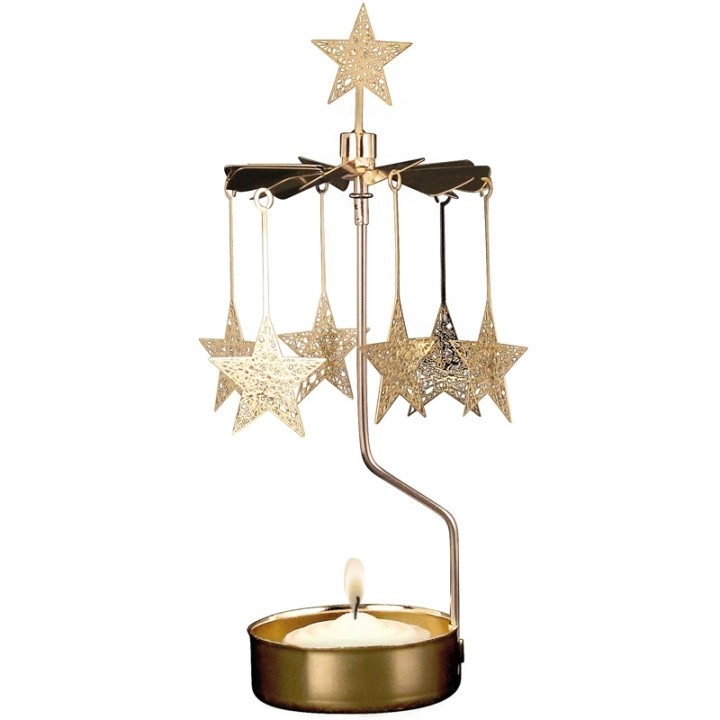 Carrousel de noel etoiles dorées