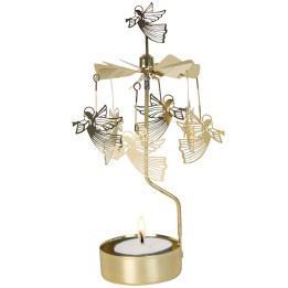 Bougeoir carrousel fleurs