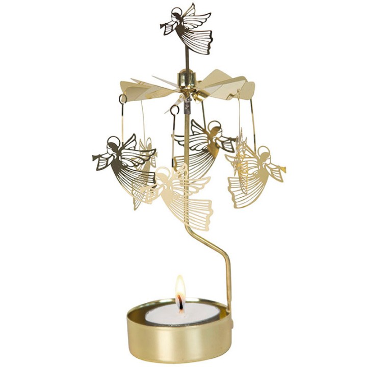 Bougeoir carrousel fleurs