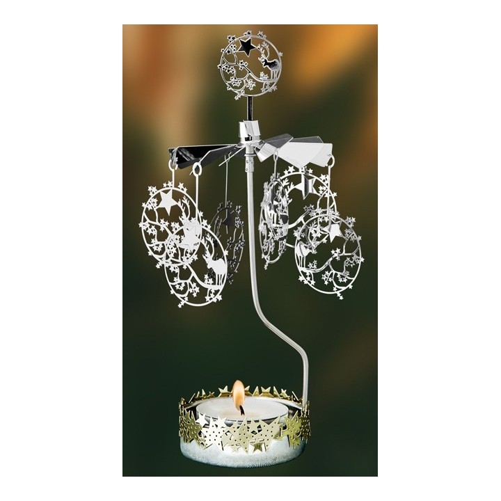carrousel de noel cerfs et etoiles