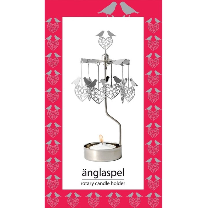Bougeoir rotatif oiseau amoureux