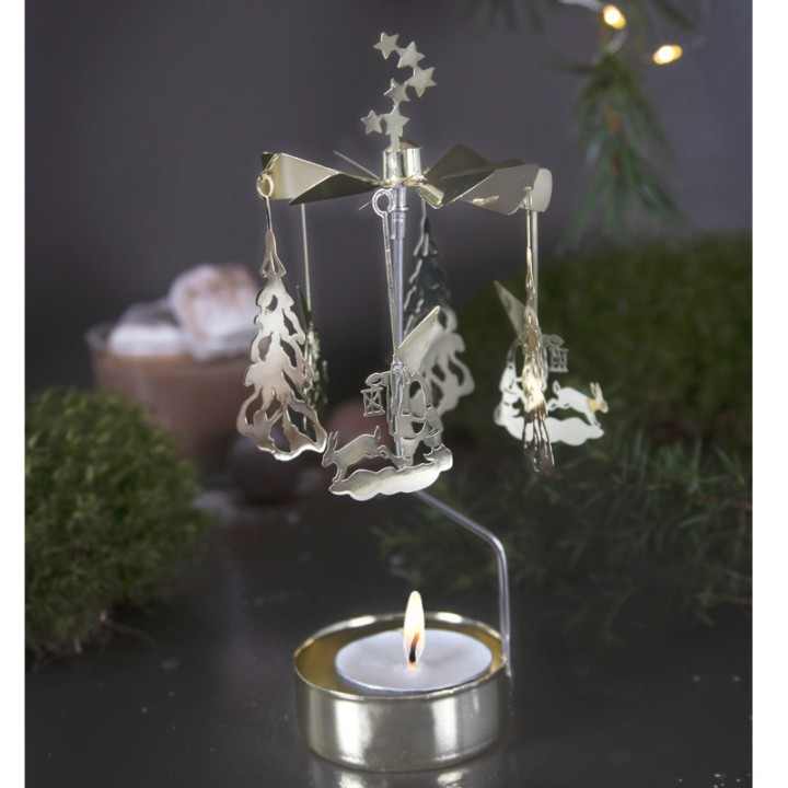 Bougeoir carrousel nuit d'hiver 