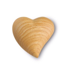 Petit coeur en bois asymétrique, 4 cm
