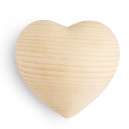 Coeur en bois de sapin, 7 cm