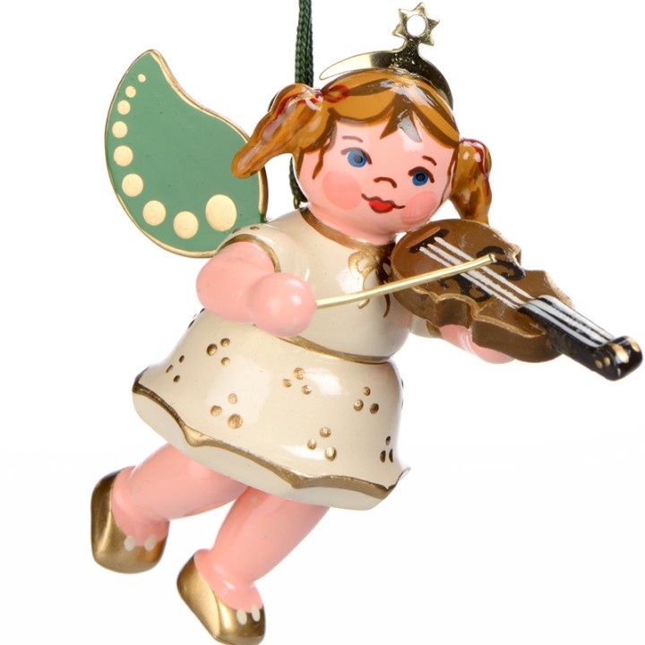 Ange de Noël pour sapin avec un violon