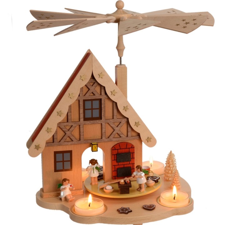 Manège de Noël enfant anges patissiers