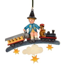 Décoration Noël Vintage, petit train et marchand de sable