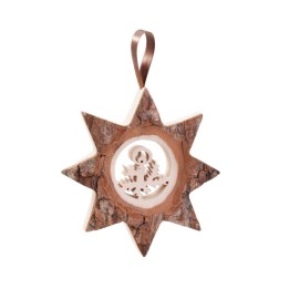 Décoration murale, grande étoile motif bougeoir, 16 cm