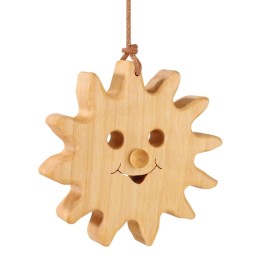 Soleil à suspendre en bois de chêne à suspendre 8 cm