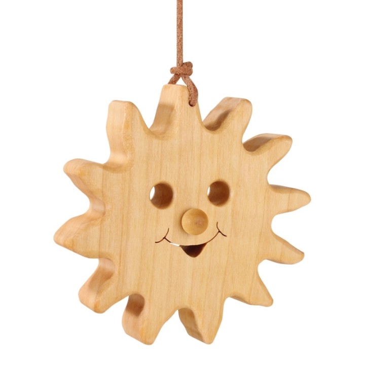 Soleil à suspendre en bois de chêne à suspendre 8 cm