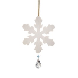 Flocon de neige à suspendre avec cristal Swarovski n° 1