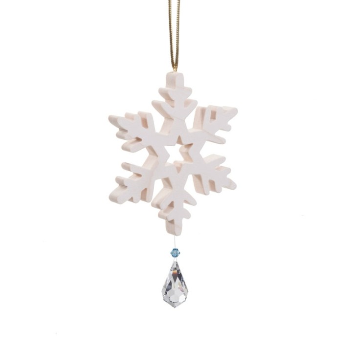 Flocon de neige à suspendre avec cristal Swarovski n° 2