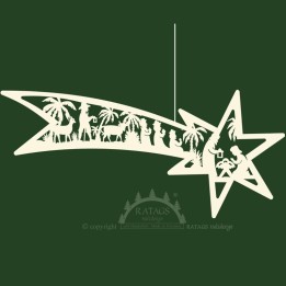 Grande étoile de Noël filante à suspendre