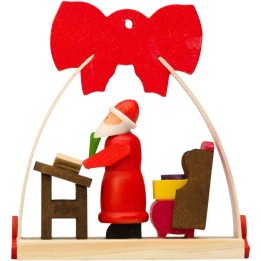 Déco Noël enfant, noeud rouge, lettres du père Noel