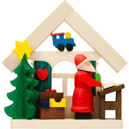 Déco sapin de Noel, père Noël qui répond au courrier