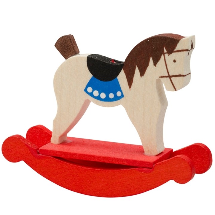 Déco Noël enfant, cheval de bois
