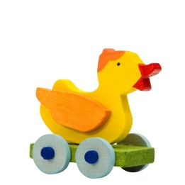 Déco Noël enfant, canard à roulettes