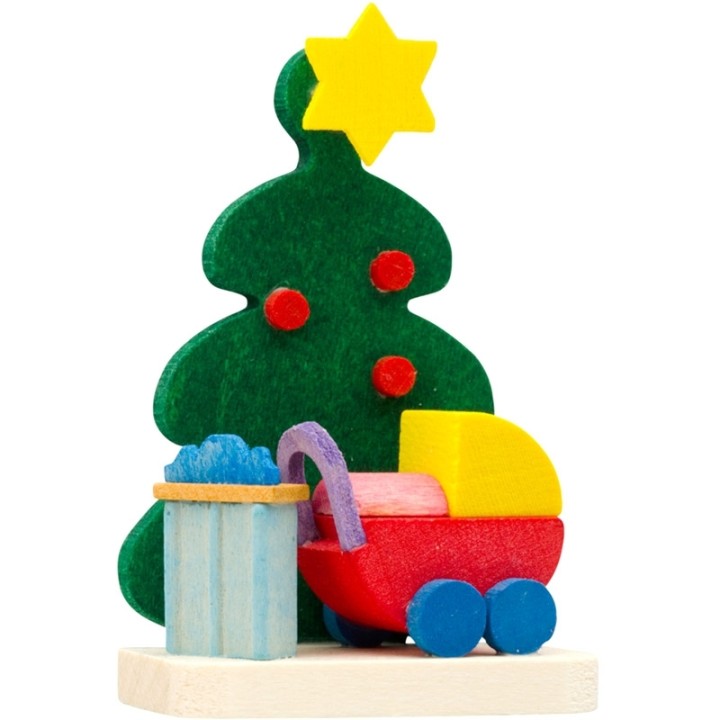 Décoration de sapin de Noël, poussette
