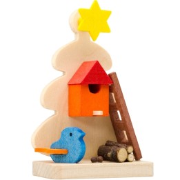 Décoration de sapin de Noël, mangeoire à oiseaux