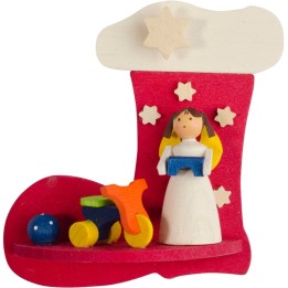 Botte père Noel, ange et tricycle