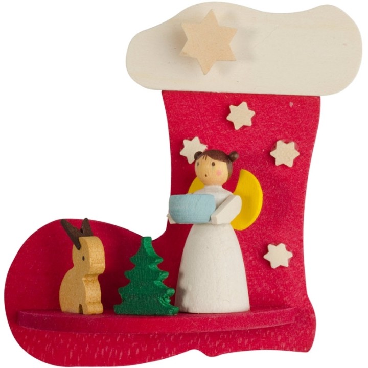 Botte père Noel, ange et lapin