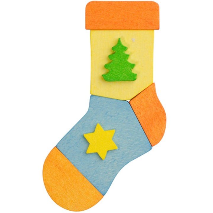 3 chaussettes de Noël  à suspendre au sapin, lot 1