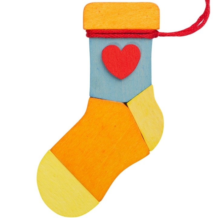 3 chaussettes de Noël  à suspendre au sapin, lot 2