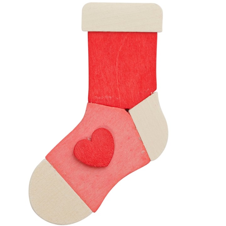 3 chaussettes de Noël  à suspendre au sapin, lot 2