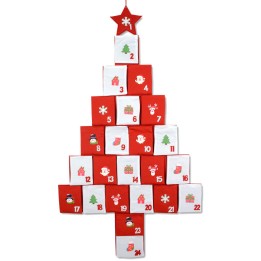 Calendrier de l'Avent pour enfant forme sapin 