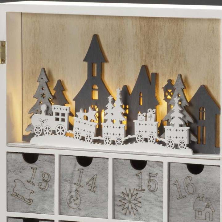 Coffret à tiroir calendrier de l'Avent 