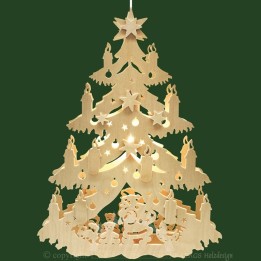 Décoration de Noël pour chambre d'enfant, sapin électrique à suspendre