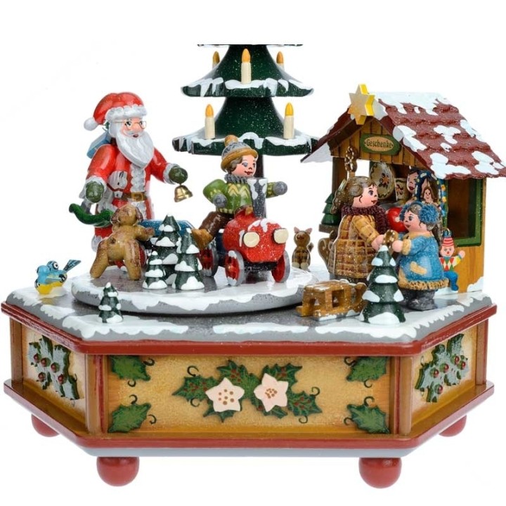 
Boite à musique pour enfant, jour de Noël autour du sapin