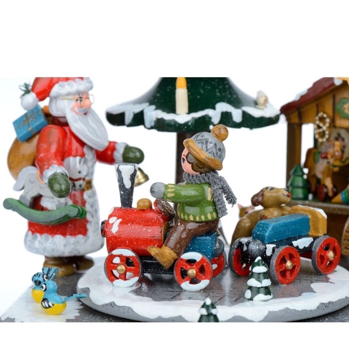 
Pere Noel sur une boite à musique