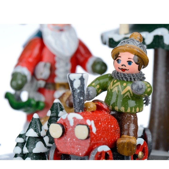 
Boite à musique avec  père Noël