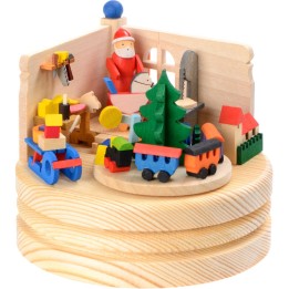 Boite à musique bois, atelier du père Noel
