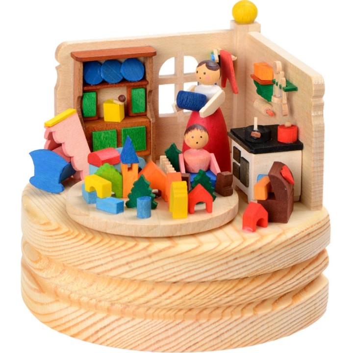 Boite à musique en bois, jeu d'enfant