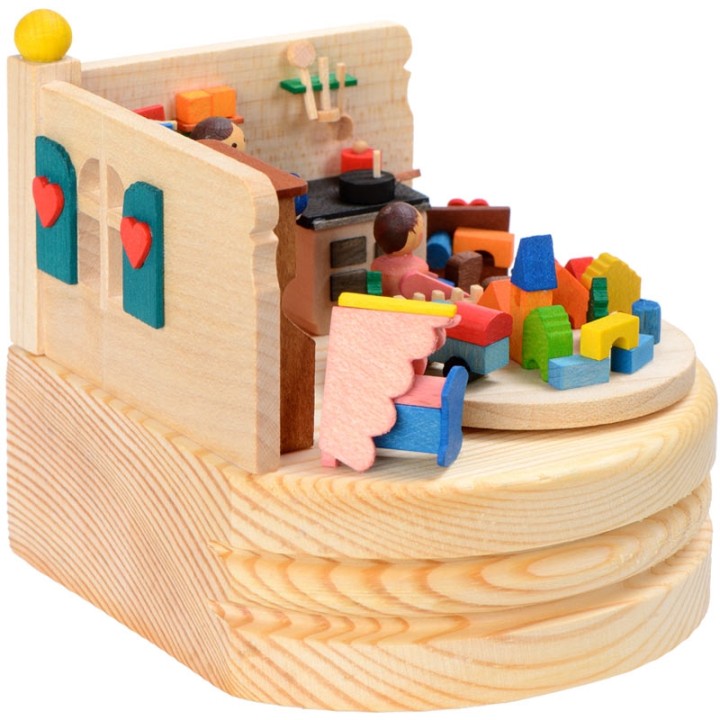 Boite à musique en bois, jeu d'enfant