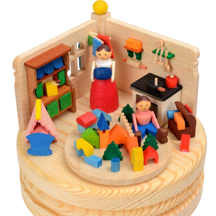 Boite à musique en bois, jeu d'enfant