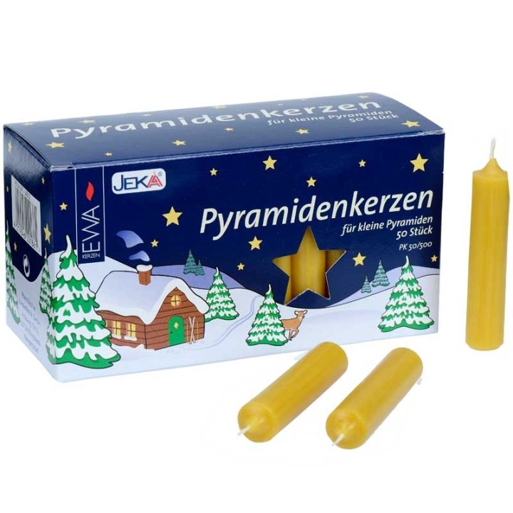 
Bougies de Noël couleur miel