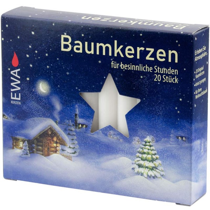 Bougies blanche sapin de Noël