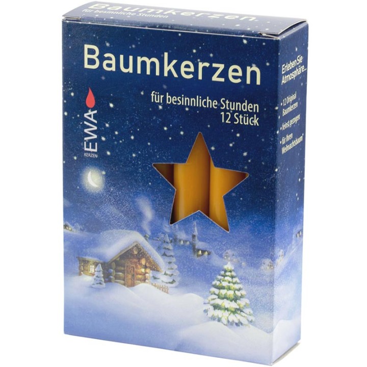 Bougies miel pour sapin de Noël