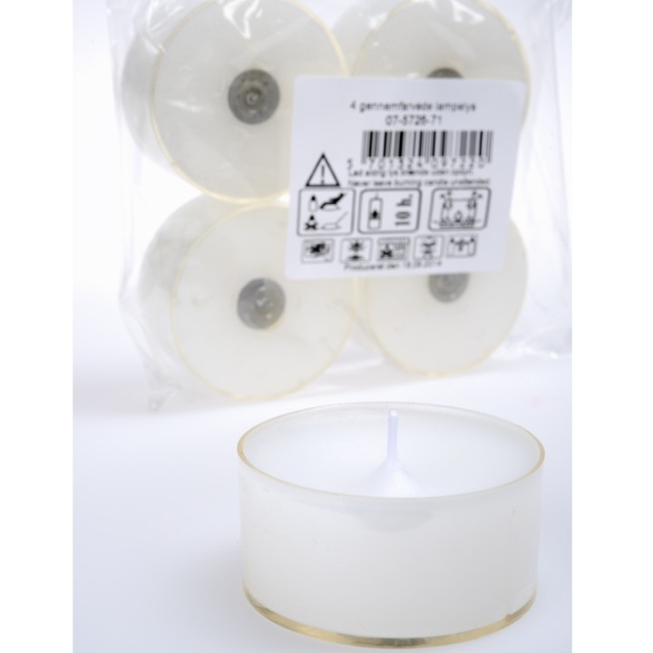 Bougie chauffe-plat transparentes grand modèle 57 mm