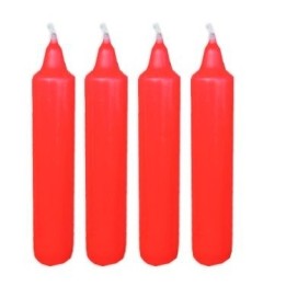 Bougies de l'Avent rouge 23 mm