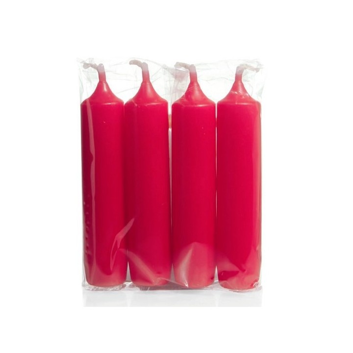 Bougies de l'Avent rouge foncé 23 mm