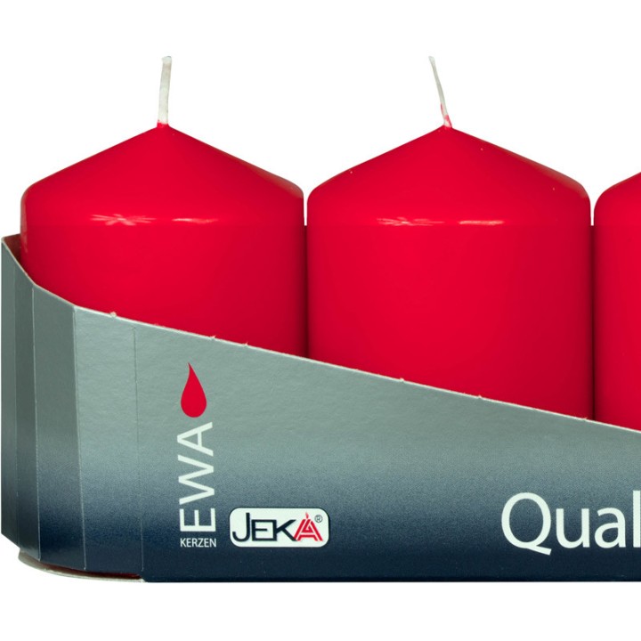 Bougies  de l'Avent rouges 60 mm