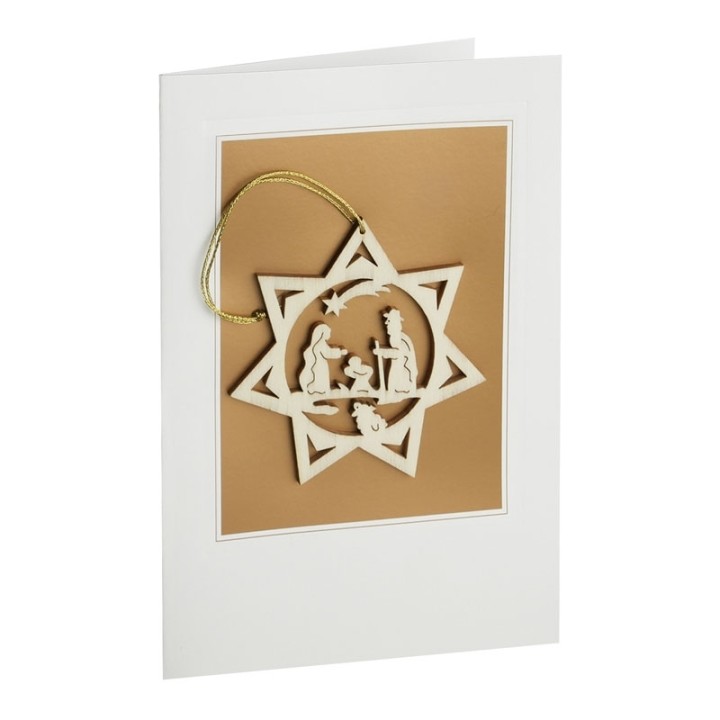 Carte de Voeux avec motif nativité