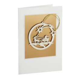 Carte de Voeux avec motif père Noël
